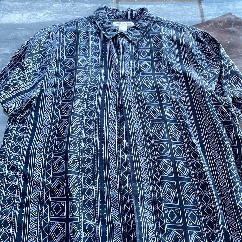 Men’s casual button-down shirt.